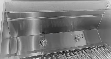 HOODMART 5' Kitchen Hood System for Restaurant with Economy Makeup Air | Includes Exhaust Fan, Low Profile Supply Fan, Equipment Accessories, and Installation Hardware, Heavy Duty Steel