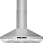 COSMO COS-63175S 30 in. Vista Collection 380 CFM Ducted Wall Mount Range Hood, Touch Controls, LED Lights, Stainless Steel
