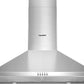 COMFEE' CVP30W6AST Ducted Pyramid Range 450 CFM Stainless Steel Wall Mount Vent Hood with 3 Speed Exhaust Fan, 5-Layer Aluminum Permanent Filters, Two LED Lights, Convertible to Ductless, 30 inches